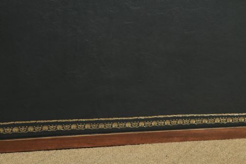 fig 6. Antique Edwardian Regency Style Inlaid Mahogany & Leather Bow Front Ladies Writing Table Desk by S & H Jewell of London (Circa 1910)