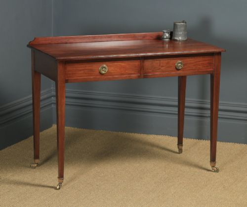 Antique English Victorian Regency Style Mahogany Occasional Hall / Side Table, by Maple & Co. (Circa 1890)