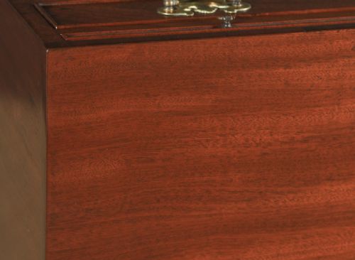 fig 4. Small Antique English Georgian Mahogany Chest of Drawers with Brushing Slide (Circa 1790)