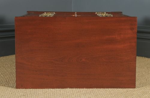 fig 5. Small Antique English Georgian Mahogany Chest of Drawers with Brushing Slide (Circa 1790)