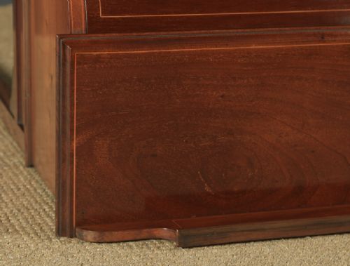 fig 4. Antique English Edwardian Mahogany & Leather Cylinder Office Roll Top Desk (Circa 1905)