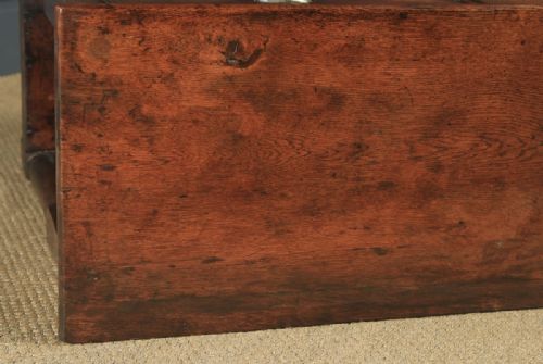 fig 5. Antique Welsh Georgian Oak Potboard Low Dresser Base Sideboard (Circa 1810)