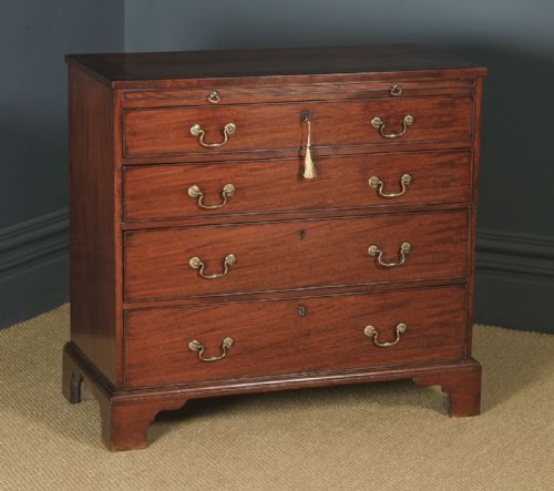 fig 1. Antique English Georgian Mahogany Chest of Drawers (Circa 1790)