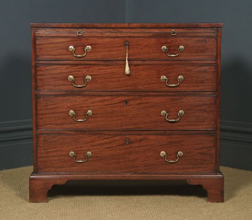 fig 2. Antique English Georgian Mahogany Chest of Drawers (Circa 1790)