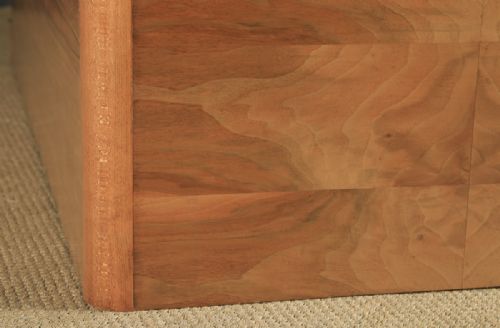 fig 4. Antique English Art Deco Figured Walnut Two Door Wardrobe (Circa 1930)