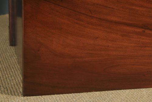 fig 5. Small Antique English Georgian Flame Mahogany Bachelors Chest of Drawers (Circa 1760)