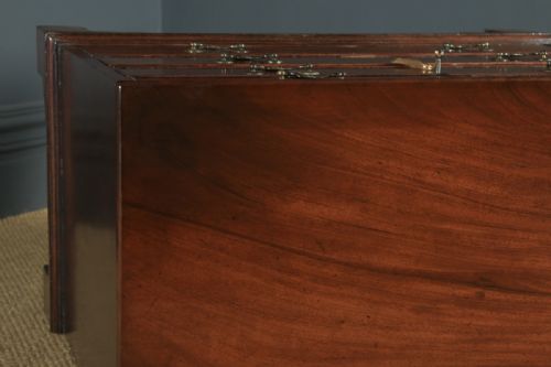 fig 4. Small Antique English Georgian Flame Mahogany Bachelors Chest of Drawers (Circa 1760)