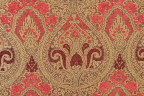 fig 3. Antique English Victorian Mahogany Upholstered Ottoman (Circa 1880)