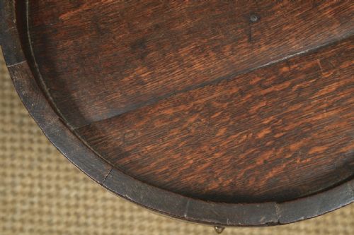 fig 4. Antique English Victorian Oak & Brass Bound Barrel by R. A. Lister & Co. (Circa 1890)