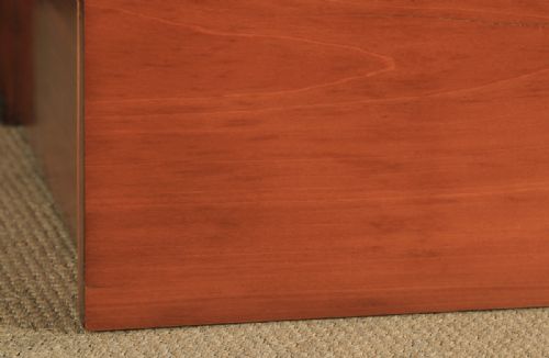 fig 5. Antique English Victorian Flame Mahogany Serpentine Chest of Drawers (Circa 1860)