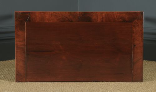 fig 5. Antique English Georgian Flame Mahogany Occasional Side Hall Writing Table (Circa 1780)