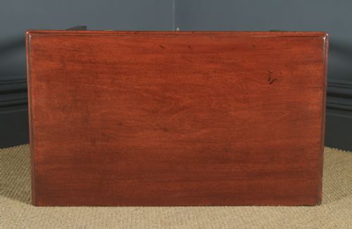 fig 5. Antique English Georgian Mahogany Occasional Hall Writing Lowboy Side Table (Circa 1780)