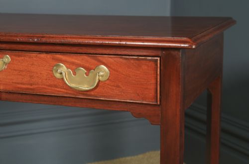 fig 7. Antique English Georgian Mahogany Occasional Hall Writing Lowboy Side Table (Circa 1780)