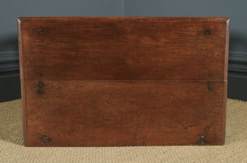 fig 6. Antique English Late 17th Century Oak Occasional Hall Writing Lowboy Side Table (Circa 1680)