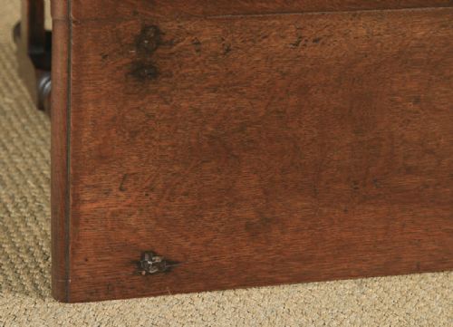 fig 5. Antique English Late 17th Century Oak Occasional Hall Writing Lowboy Side Table (Circa 1680)