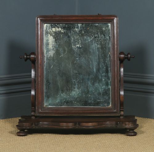 ANTIQUE ANGLOINDIAN COLONIAL VICTORIAN TEAK DRESSING TABLE MIRROR CIRCA 1870 - ADDITIONAL PHOTO 1