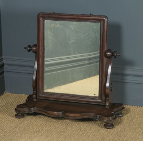 ANTIQUE ANGLOINDIAN COLONIAL VICTORIAN TEAK DRESSING TABLE MIRROR CIRCA 1870 - ADDITIONAL PHOTO 2