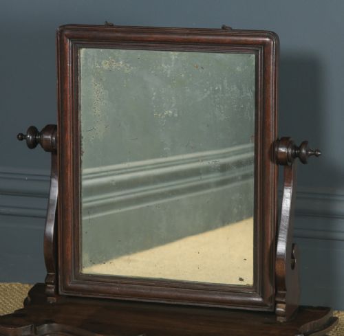 ANTIQUE ANGLOINDIAN COLONIAL VICTORIAN TEAK DRESSING TABLE MIRROR CIRCA 1870 - ADDITIONAL PHOTO 3