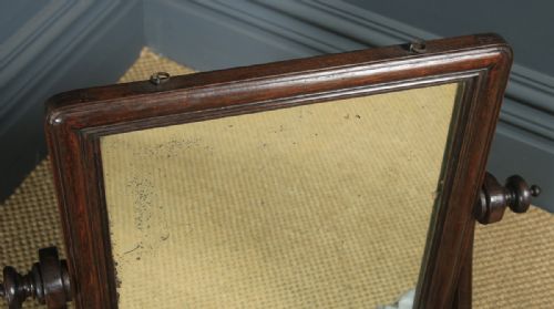ANTIQUE ANGLOINDIAN COLONIAL VICTORIAN TEAK DRESSING TABLE MIRROR CIRCA 1870 - ADDITIONAL PHOTO 5
