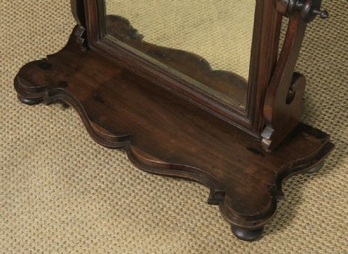 ANTIQUE ANGLOINDIAN COLONIAL VICTORIAN TEAK DRESSING TABLE MIRROR CIRCA 1870 - ADDITIONAL PHOTO 13