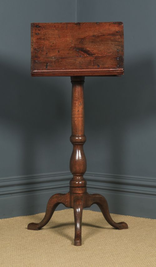 fig 2. Antique English Georgian Oak Country Duet Music & Book Stand Lectern (Circa 1790)
