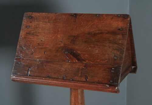 fig 3. Antique English Georgian Oak Country Duet Music & Book Stand Lectern (Circa 1790)