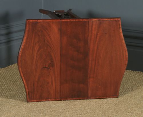 fig 2. Small Antique English Edwardian Sutherland Mahogany Occasional / Side Table (Circa 1901)