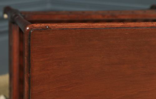 fig 5. Antique English Victorian Mahogany Occasional Two-Tier Side Table (Circa 1890)