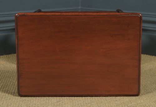 fig 6. Antique English Victorian Mahogany Occasional Two-Tier Side Table (Circa 1890)