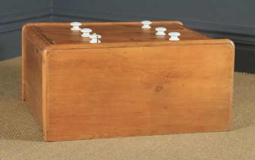fig 3. Small Antique English Victorian Pine Chest of Drawers (Circa 1860)