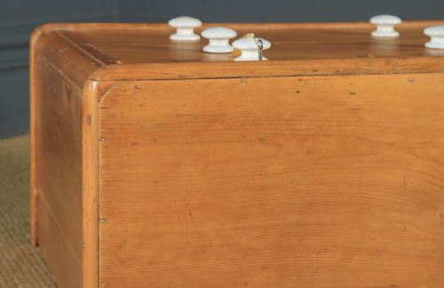 fig 4. Small Antique English Victorian Pine Chest of Drawers (Circa 1860)