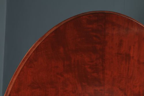 fig 2. Antique English Victorian Mahogany Tilt Top Oval Dining Breakfast Loo Centre Table (Circa 1860)