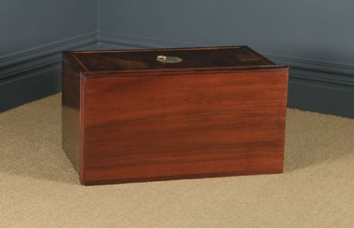 fig 1. Antique English Queen Anne Style Figured Walnut Tallboy Linen Press Chest of Drawers by Waring & Gillow (Circa 1930)