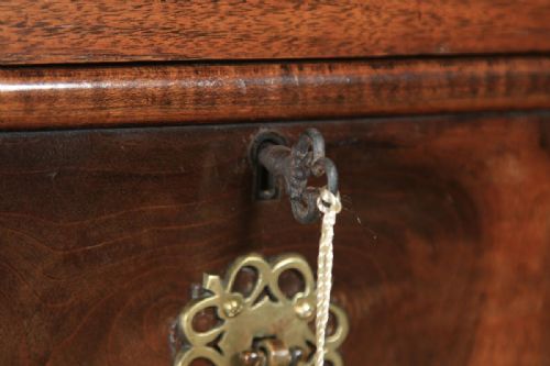 fig 8. Antique English Queen Anne Style Figured Walnut Tallboy Linen Press Chest of Drawers by Waring & Gillow (Circa 1930)