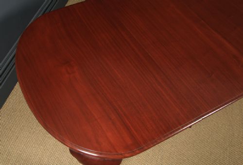 fig 4. Antique English Victorian Mahogany Extending Eight Seat 8ft Dining Table by Ashton Leach & Cumberbirch (Circa 1890)