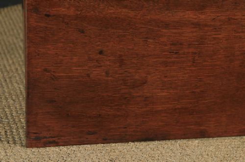 fig 4. Antique English 17th Century William & Mary Oak Geometric Two Part Chest of Drawers (Circa 1690)