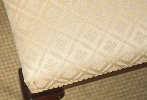 fig 5. Antique English Edwardian Mahogany Window Seat (Circa 1910)