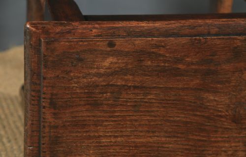 fig 4. Antique English 17th Style Oak Joint Stool (Circa 1910)