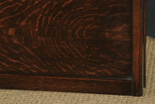 fig 8. Antique English George V Globe Wernicke Oak Four Tier Glazed Waterfall Bookcase (Circa 1920)