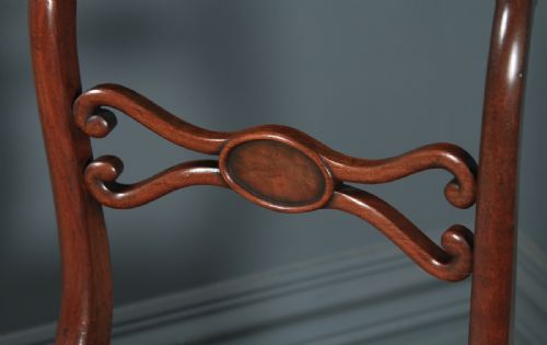 fig 5. Antique English Georgian Regency Single One Mahogany Rope Twist Dining Chair (Circa 1820)