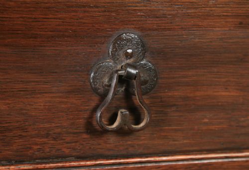 fig 7. Antique Welsh 18th Century Georgian Oak Livery Press Housekeepers Cupboard (Circa 1780)
