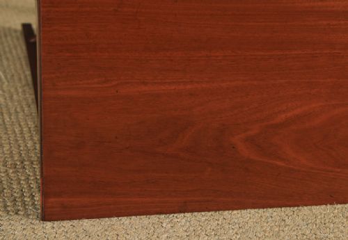 fig 4. Antique English Georgian Regency Mahogany Inlaid Work Lamp Side Table (Circa 1820)