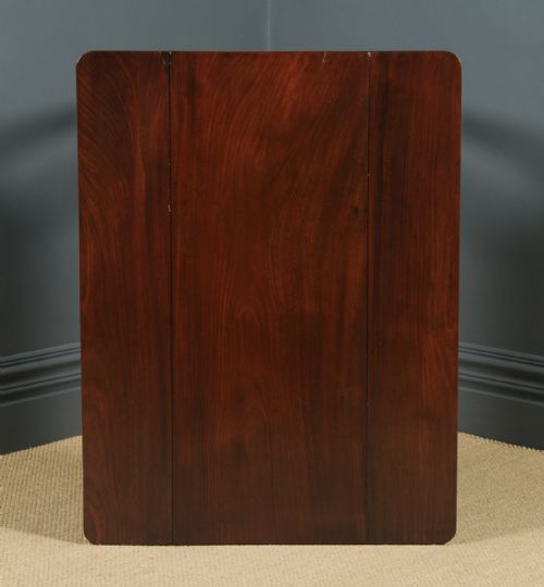 fig 4. Antique English Georgian Cuban Mahogany Drop Leaf Pembroke Dining Side Table (Circa 1790)