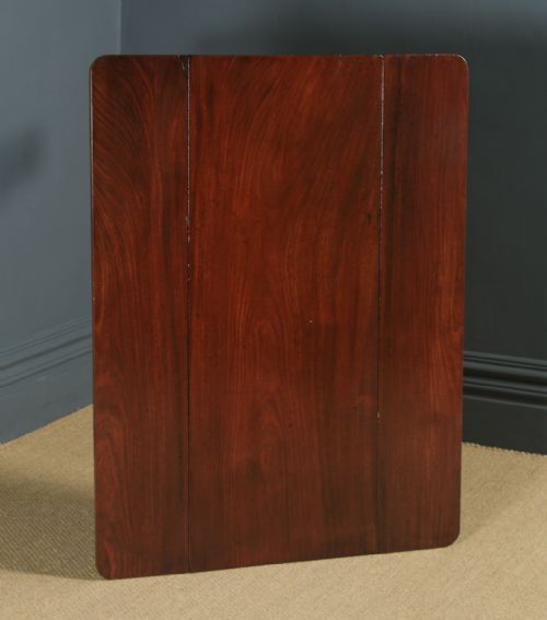 fig 5. Antique English Georgian Cuban Mahogany Drop Leaf Pembroke Dining Side Table (Circa 1790)