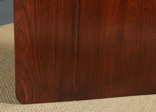 fig 6. Antique English Georgian Cuban Mahogany Drop Leaf Pembroke Dining Side Table (Circa 1790)