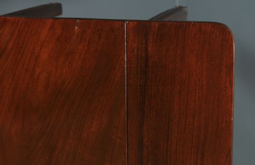 fig 7. Antique English Georgian Cuban Mahogany Drop Leaf Pembroke Dining Side Table (Circa 1790)