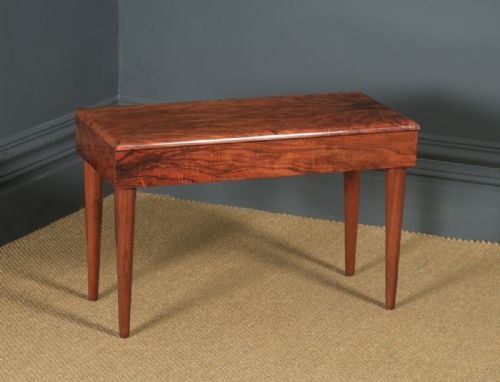 fig 1. Antique English Art Deco Figured Walnut Coffee Box Table (Circa 1935)