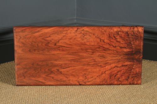 fig 6. Antique English Art Deco Figured Walnut Coffee Box Table (Circa 1935)