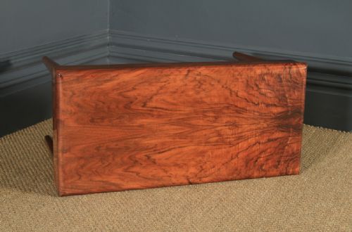fig 3. Antique English Art Deco Figured Walnut Coffee Box Table (Circa 1935)