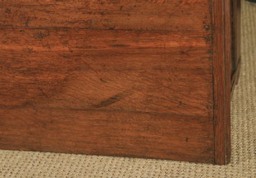 fig 7. Antique English 17th Century William & Mary Oak & Fruitwood Geometric Two-Part Chest of Drawers (Circa 1690)